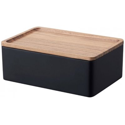 YAMAZAKI Úložný box Rin 5166 černý – Sleviste.cz