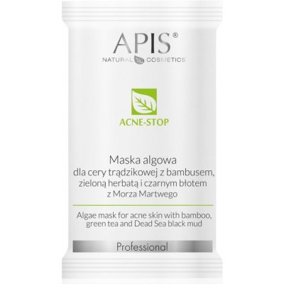 Apis Acne-Stop Algae Mask for Acne Skin with Bamboo Green Tea and Dead Sea Black Mud Alginátová maska 20 g – Zboží Mobilmania