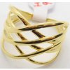 Prsteny Klenoty Budín Mohutný dámský zlatý prsten ze žlutého zlata HK1126