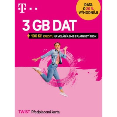 T-Mobile Twist SIM karta 3 GB – Zboží Živě