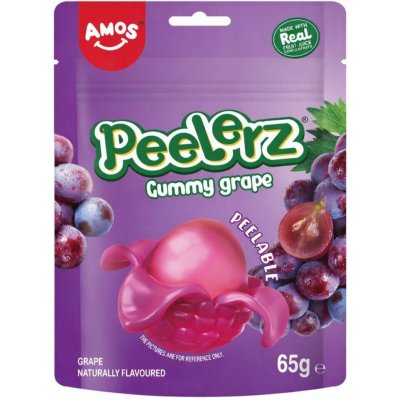 Amos Peelerz želé bonbóny s příchutí hrozna 65 g – Hledejceny.cz