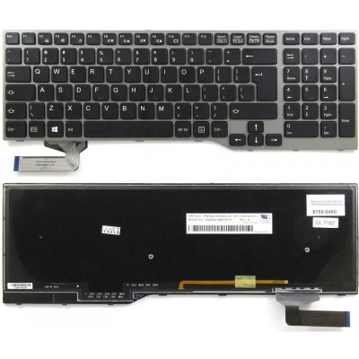 klávesnice Fujitsu Celsius H730 H760 H770 černá/stříbrná UK – Zboží Mobilmania