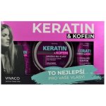 Vivapharm keratin a kofein Men sprchový gel 2v1 200 ml + krém 200 ml + šampon 200 ml dárková sada – Zbozi.Blesk.cz