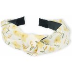 Čelenka s uzlem a potiskem kytiček bílá – Zbozi.Blesk.cz