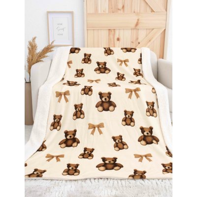 MKLuzkoviny.cz Beránková deka mikroplyš Exclusive Plyšoví medvidci 150x200 – Zboží Dáma
