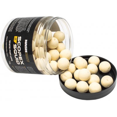 Kevin Nash Scopex Squid plovoucí boilies Pop Ups White 50g 12mm – Sleviste.cz