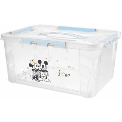 Keeeper Domácí úložný box Mickey & Minnie Matná modrá XL – Zboží Mobilmania