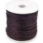 Šňůra bavlněná Ø1 mm voskovaná Varianta: 7 hnědá kávová, Balení: 1 ks – Zboží Mobilmania