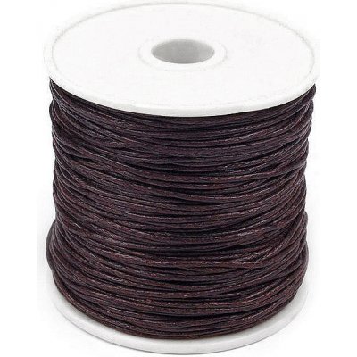 Šňůra bavlněná Ø1 mm voskovaná Varianta: 7 hnědá kávová, Balení: 1 ks – Zboží Mobilmania