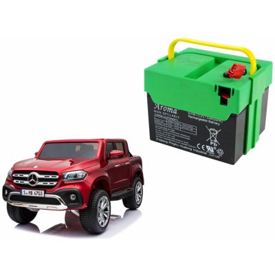 Andos Bateriový vyjímatelný box pro elektrické autíčko Mercedes-Benz X-Class, baterie 2x 12V/7Ah, XMX606 – Hledejceny.cz