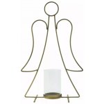 Home decor Kovový svícen anděl na čajovou svíčku zlatý 27x47x12 cm – Hledejceny.cz