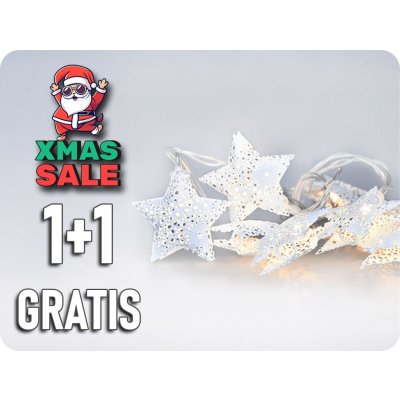Solight LED řetěz vánoční hvězdy kovové bílé 10LED 1m 2x AA IP20 – Hledejceny.cz
