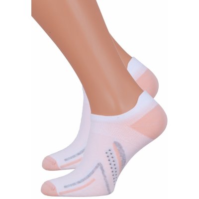 Steven dámské kotníkové ponožky 050/133 bílá – Zboží Mobilmania