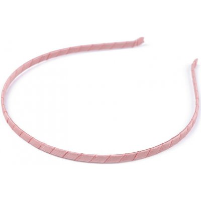 Saténová čelenka do vlasů Varianta: 30 pudrová, Balení: 1 ks – Zboží Mobilmania