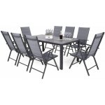 Home&Garden Zahradní sestava Ibiza 185 cm Grey / Window Grey 8+1 – Zboží Dáma