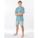 Gina pánské pyžamo krátké pánské šité,s potiskem pyžama 2025 79188P měsíc aqua – Sleviste.cz