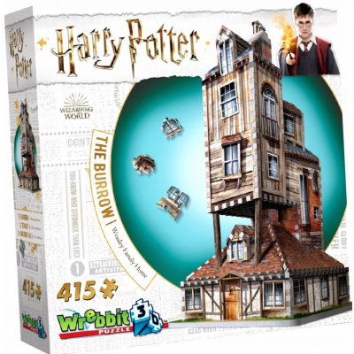 Wrebbit 3D puzzle Harry Potter Doupě 415 ks – Zboží Dáma