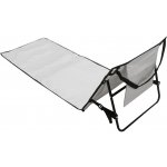 KIK na pláž s opěradlem skládací šedá KX5393_1 – Sleviste.cz