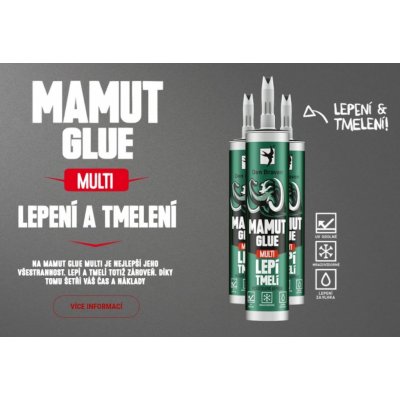 Den Braven Mamut Glue Multi vysokopevnostní lepidlo 290 ml bílé – Zboží Mobilmania