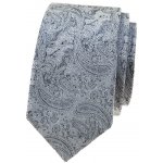 Avantgard Kravata Slim Lux 571-81417 šedá – Zboží Dáma