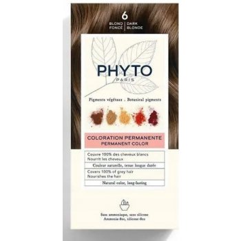 Phyto Color barva na vlasy 6 Dark Blond 4 ks