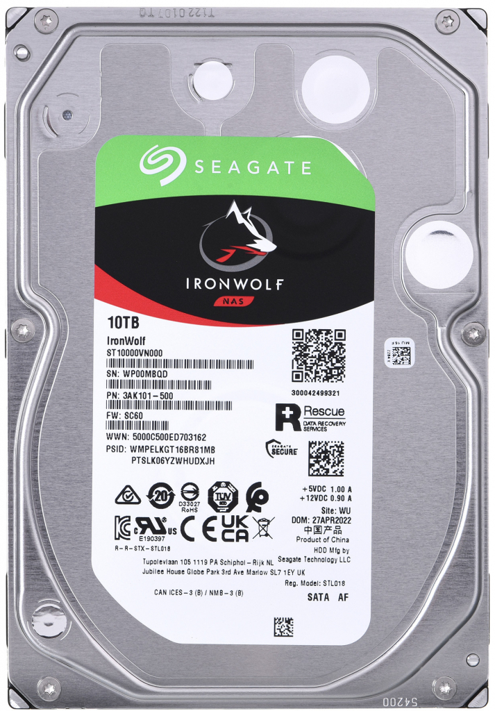 Seagate IronWolf 10TB, ST10000VN000