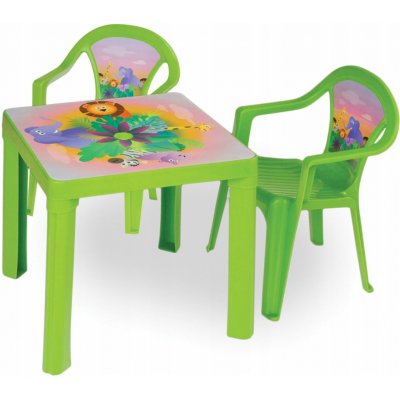 Dětské stoly a židle plast, zelené – Heureka.cz