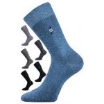 Lonka Společenské ponožky DESPOK balení 3 stejné páry antracit melé – Zboží Mobilmania