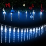 Goleto Vánoční LED řetěz rampouchy 8 m modrá 80 LED – Hledejceny.cz