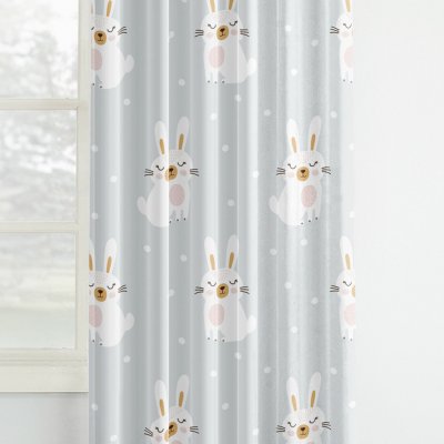 Goldea dětský bavlněný závěs - zasnění králíčci 280x150 cm – Hledejceny.cz