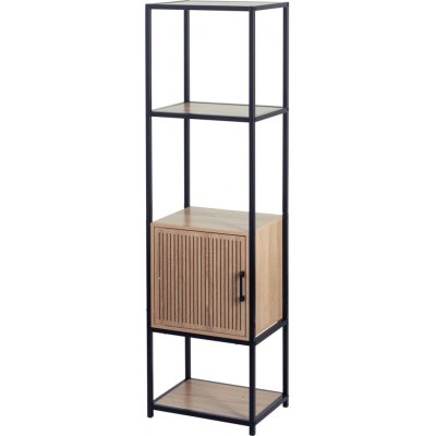 Trends4you Knihovna se skříňkou KASTO, 43 x 33 x 153 cm béžová – Zboží Dáma