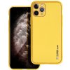 Pouzdro a kryt na mobilní telefon Apple Pouzdro Forcell Leather case iPhone 11 Pro, žluté