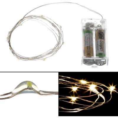 Autronic Řetěz s LED světýlky s časovačem LED2025 YEL 4 m venkovní teplá žlutá – Zboží Mobilmania