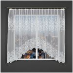 Dekorační oblouková krátká záclona na žabky LUDMILA 160 bílá 300x160 cm MyBestHome – Zboží Mobilmania