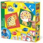 SES Creative Dobarvi si zvířátko baby set prstové barvy se šablonami – Zboží Mobilmania