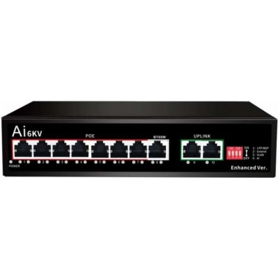 D-Link DGS-1100-08PV2 8-port Gigabit Smart Managed PoE switch, PoE budget 64W, fanless – Sleviste.cz