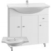 Koupelnový nábytek A-Interiéry Vilma S 75 ZV koupelnová skříňka s keramickým umyvadlem bílá