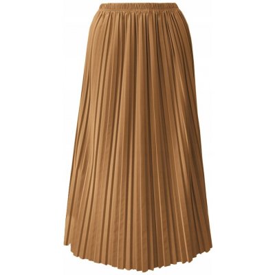 Fashionweek dámská maxi skládaná plisovaná sukně BRAND14 camel – Sleviste.cz