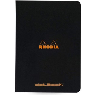 Rhodia Zápisník tečkovaný A5 černý – Zboží Mobilmania