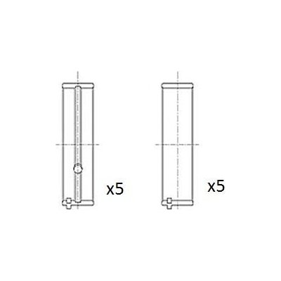 Hlavní ložiska klikového hřídele FAI BM1130-STD – Zboží Mobilmania