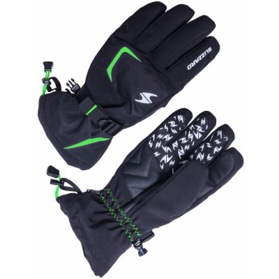 Blizzard Reflex ski gloves black/green – Zboží Mobilmania