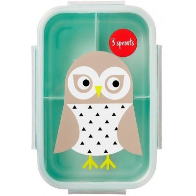 3 Sprouts Lunch Bento Box Owl – Zboží Mobilmania