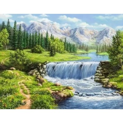 NORIMPEX Malování podle čísel Splav v horách 40 x 50 cm – Hledejceny.cz