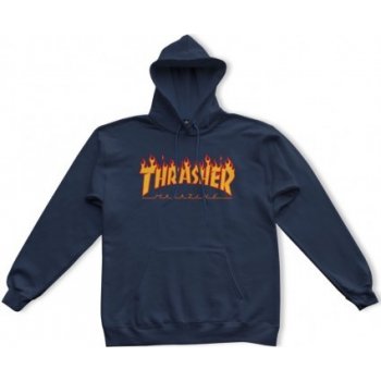 Thrasher Flame Logo Hoody navy