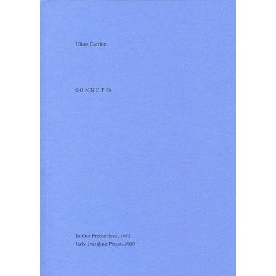 Sonnet(s) (Carrin Ulises)(Paperback)