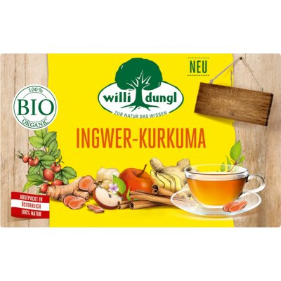 Willi Dungl Zázvor kurkuma bio bylinný čaj 40 g