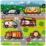 Teddies Vkládačka Moje první auto dřevo 6 ks – Hledejceny.cz