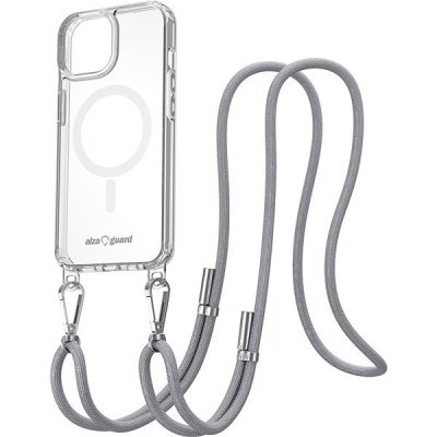 AlzaGuard Luxe Detach Lanyard Case Compatible with MagSafe for iPhone 15 šedý AGD-PCF00008Y – Zboží Živě