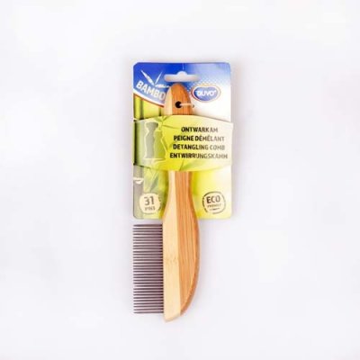 Duvo+ Hřeben vyčesávací 31 zubů bambus 21 cm – Zboží Mobilmania