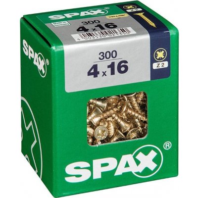 Spax Yellox Univerzální vrut, ø 4 × 16 mm, PZ2, zápustná hlava, 300 ks 4081020400167 – Hledejceny.cz